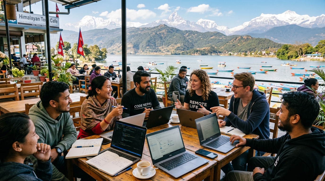 Digital Nomads Coworking and Networking by Phewa Lake, Pokhara
